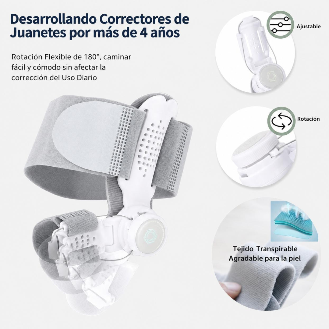 Corrector Ajustable para Alivio de Juanetes